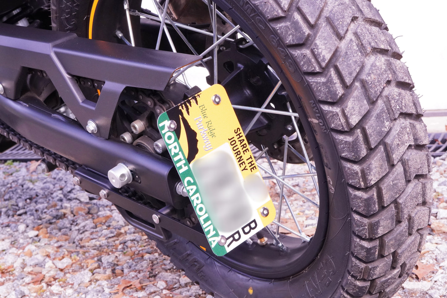 90 Degree License Plate Bracket - Royal Enfield Scram 411