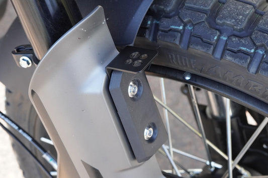 Fork Light Mounting Brackets - Moto Morini Vettore 450