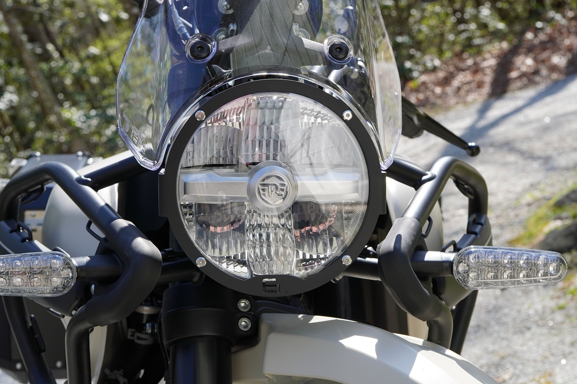 Lexan Clear Headlight Guard - Royal Enfield Guerrilla & Himalayan 450
