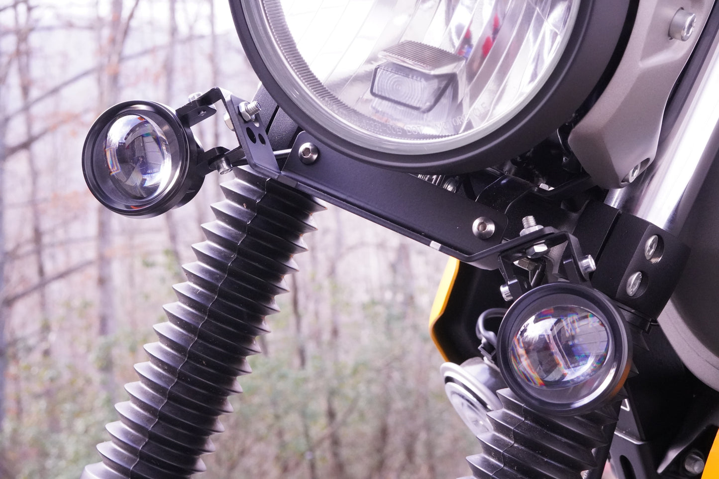 Mini Fog Light Mount - Royal Enfield Scram 411